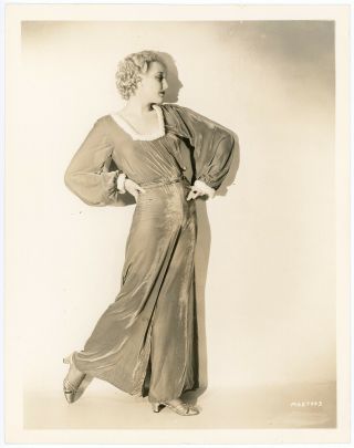 Stylish Blonde Actress Thelma Todd 1920s - 1930s Hollywood Photograph