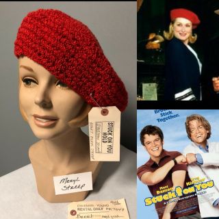 Meryl Streep’s Screen Worn Red Beret From The Film “stuck On You”