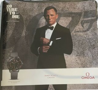 Omega James Bond 007 No Time To Die Seamaster Exclusive Boutique Poster Visual