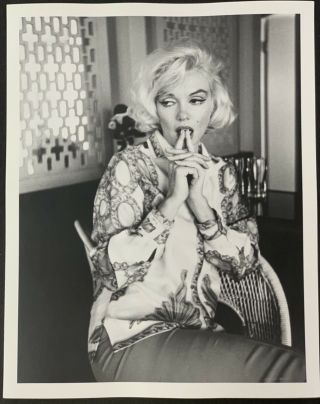 George Barris,  " Marilyn Monroe Untitled " Photo From Orig.  Negative,  Unsigned
