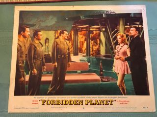 Forbidden Planet 1956 Mgm Sci - Fi Lobby Card Autographed By Anne Francis