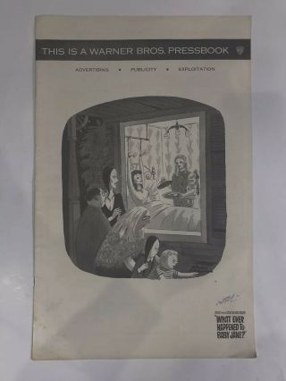 Whatever Happened To Baby Jane Complete Pressbook 24 Pgs 11x17 Bette Davis 1263