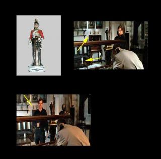 Screen Seen James Bond Napoleonic Soldier Porcellain Prop 007 Living Daylights