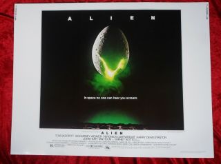 Alien 1979 Ridley Scott Sci - Fi Horror Rolled Half Sheet C10
