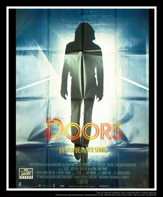 The Doors Oliver Stone 4x6 Ft Vintage French Grande Movie Poster 1990