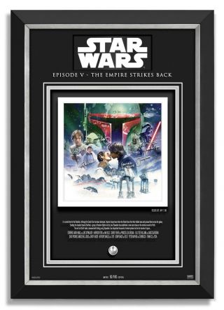 Star Wars: Episode V The Empire Strikes Back Cast Facsimile Signed Museum Frame