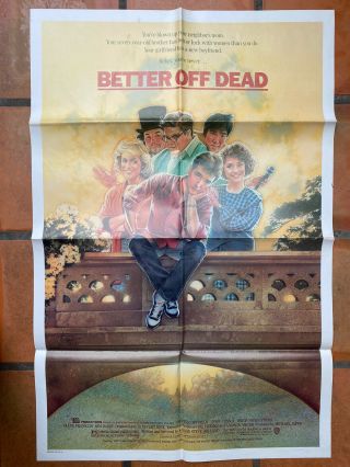 Better Off Dead 1985 Folded Os 27x41 Movie Poster - John Cusack
