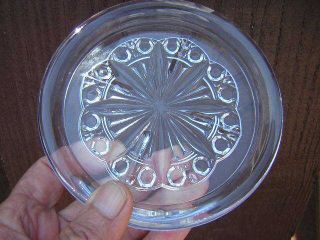 France Baccarat 5 1/2 " Rosace Champagne Wine Bottle Coaster Tray Dish Crystal