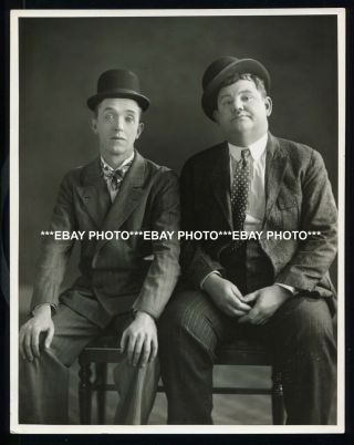 Laurel & Hardy Stan Laurel Oliver Hardy Hats Off Hal Roach 1927 Photo