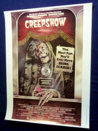 Creepshow Ticket Taker Rolled Movie Poster 30 X 40 1982 30x40