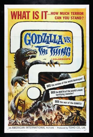 Godzilla Vs The Thing ✯ Cinemasterpieces Movie Poster Monster 1964