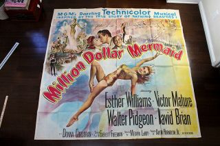 Million Dollar Mermaid (1952) Us 6 Sh Movie Poster