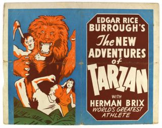 1935 Adventures Of Tarzan W/ Herman Brix,  World 