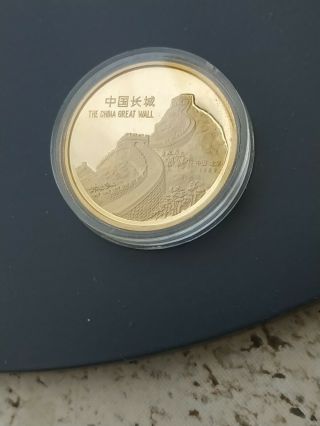 The China Great Wall Coin Gold.  999 1989 0,  5 Oz