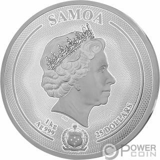 MAJESTIC WILDLIFE The Deer 1 Kg Kilo Silver Coin 25$ Samoa 2020 2