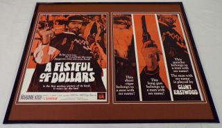 1966 A Fistful Of Dollars 16x20 Framed Industry Advertisement Clint Eastwood