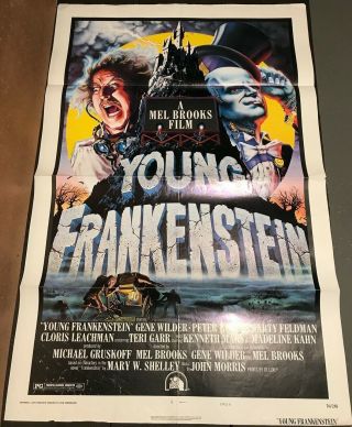 Young Frankenstein 1974 Movie Poster 27 " X 41 " Nss One Sheet Mel Brooks