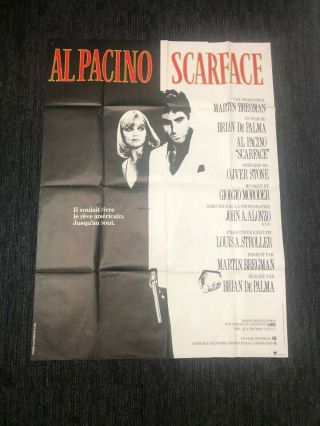 Scarface (1983) - French Grande Movie Poster - 47 " X 63 " Nm