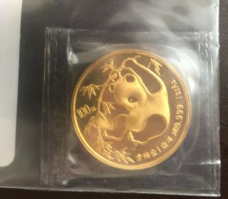 1985 100 Yuan 1 Oz Bu Gold Panda—sealed