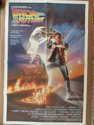 Vintage 1980s Movie Poster Back To The Future Fox Lloyd
