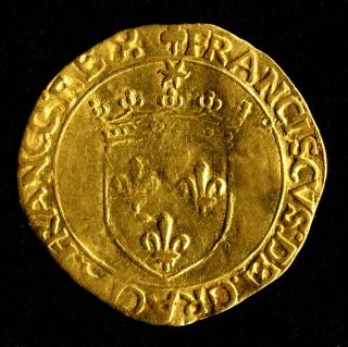 Gold Ecu Au Soleil François I Toulousse 1519 With