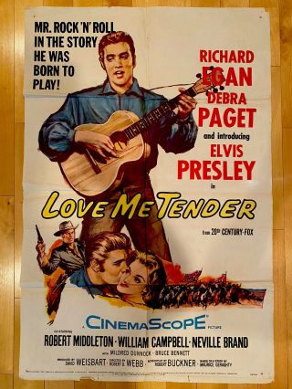Elvis Presley Movie Poster,  Love Me Tender,  1 - Sheet 27x41,  1956