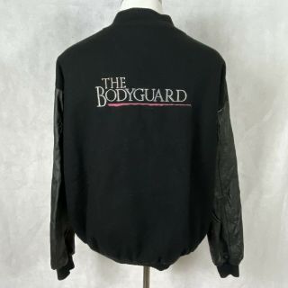 Whitney Houston The Bodyguard 1992 Movie Cast Film Crew Varsity Jacket Black Xl