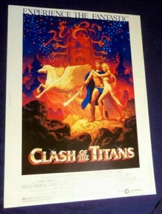 Clash Of The Titans Rolled Movie Poster 30 X 40 1981 30x40 Harry Hamlin