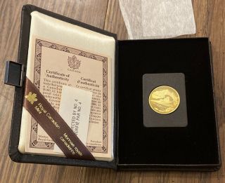 1980 Proof Canada Arctic 1/2 Oz Gold Coin $100 Box