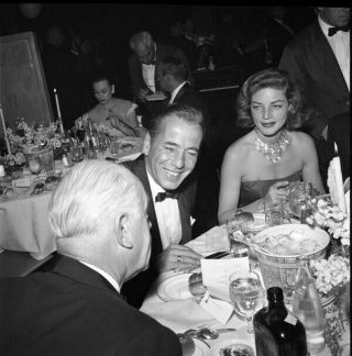 Humphrey Bogart Lauren Bacall Candid 1950 