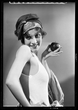 Silent Film Star Olive Borden 1927 Charles Sheldon Negative Photograph Joy Girl 2
