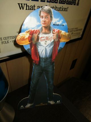 Rare Video Store Teen Wolf Standee Counter Display From The 1980 