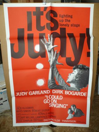 I Could Go On Singing,  Nr Orig 1 - Sht / Movie Poster (judy Garland) - 1962