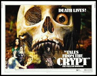 1972 Tales From The Crypt Us 22x28 Half - Sheet Poster Joan Collins Peter Cushing