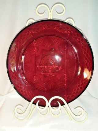 Vintage Luminarc Jewel Ruby Red Glass Dishes