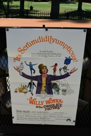 Willy Wonka And The Chocolate Factory Movie Poster - 1971 - 1 Sheet
