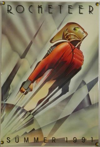 The Rocketeer Ds Rolled Adv Orig 1sh Movie Poster Dave Stevens Alan Arkin (1991)