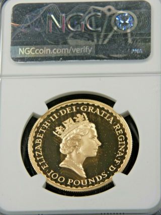 1988 Great Britain £100 Gold 1 oz Britannia NGC PF70 Ultra Cameo Magnificent LM 2