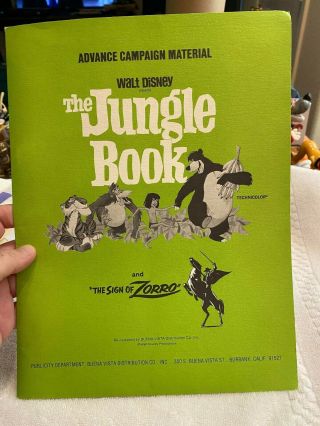 Walt Disneys Jungle Book Movie Press Kit - 1970 