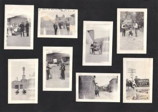 (16) Vintage Rare Photos 1917 Trip To Universal City (hollywood Movie Studios)