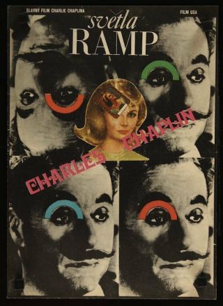 Limelight Czech A3 Movie Poster R74 Charles Charlie Chaplin