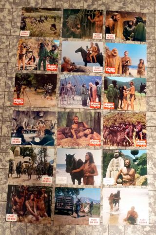 Planet Of The Apes 18 Lobby Cards Compl.  L C - Set German ´68 Charlton Heston