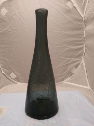 Blenko Winslow Anderson Charcoal Crackle 920 Decanter,  No Stopper 3