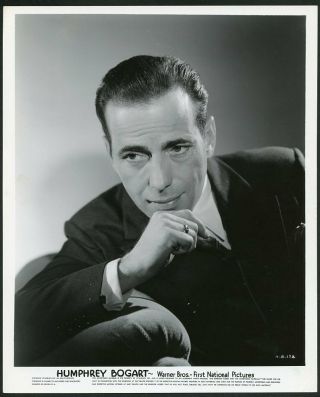 Humphrey Bogart Vintage 1930s Warner Bros.  Portrait Photo