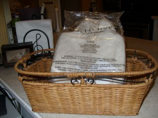 Princess House Casual Home Bread Basket W Linen Liner