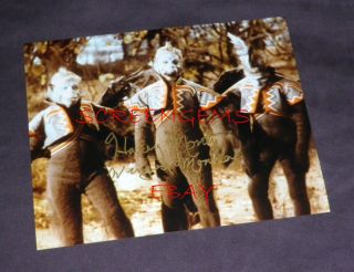 The Wizard Of Oz Rare Signed Color Photo Harry Monty Flying Monkey Behind Scenes