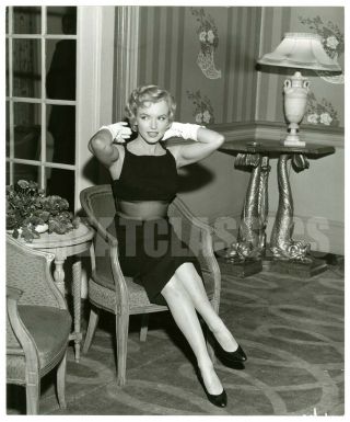 Marilyn Monroe Prince Showgirl 1957 Press Conference Vintage Photograph