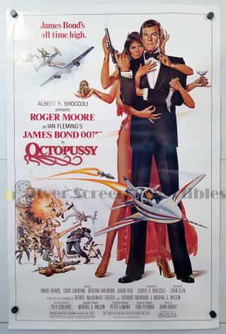 Octopussy (1983) - Signed - One Sheet Movie Poster (27 " X 41 ")