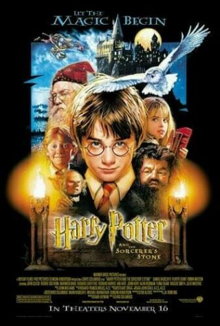 Harry Potter And The Sorcerers Stone Double Sided Movie Poster 27x40 Ds