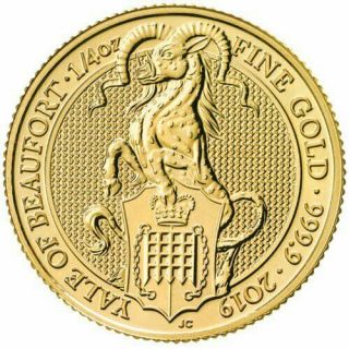 2019 Gold 1/4 Oz Great Britain 25 Pounds Queen 